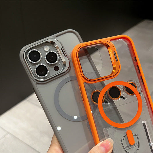 iPhone Case Magnetic Suction Lens Invisible Bracket