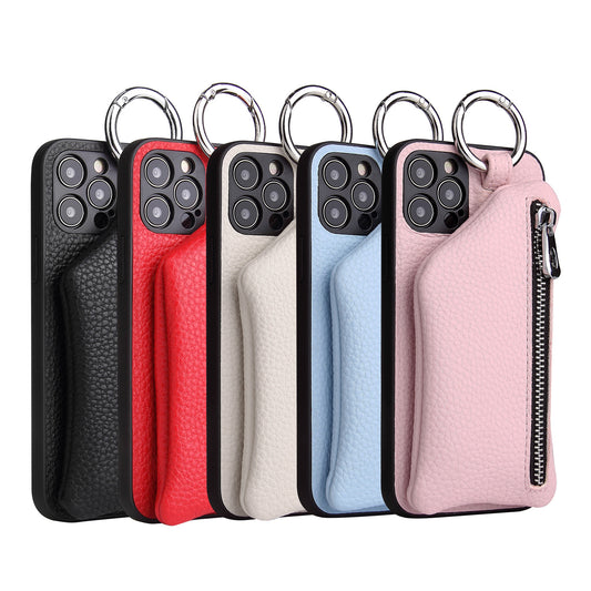 iPhone Case Lanyard Coin Purse Leather Case